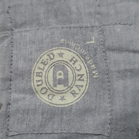 Double D Ranch Large Gray Studded Aztec Eagle short Sleeve tee shirt with Fringe - Picture 6 of 9